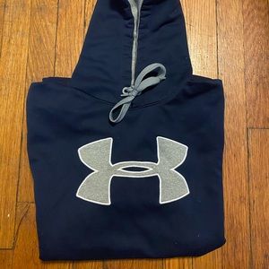 Navy blue underarmour hoodie